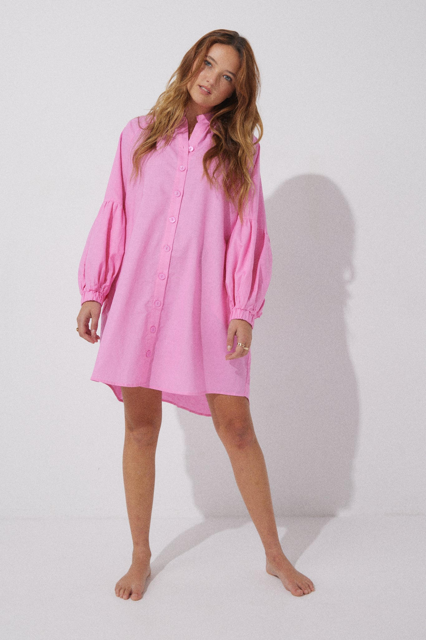 Havana Smock Dress - Pink