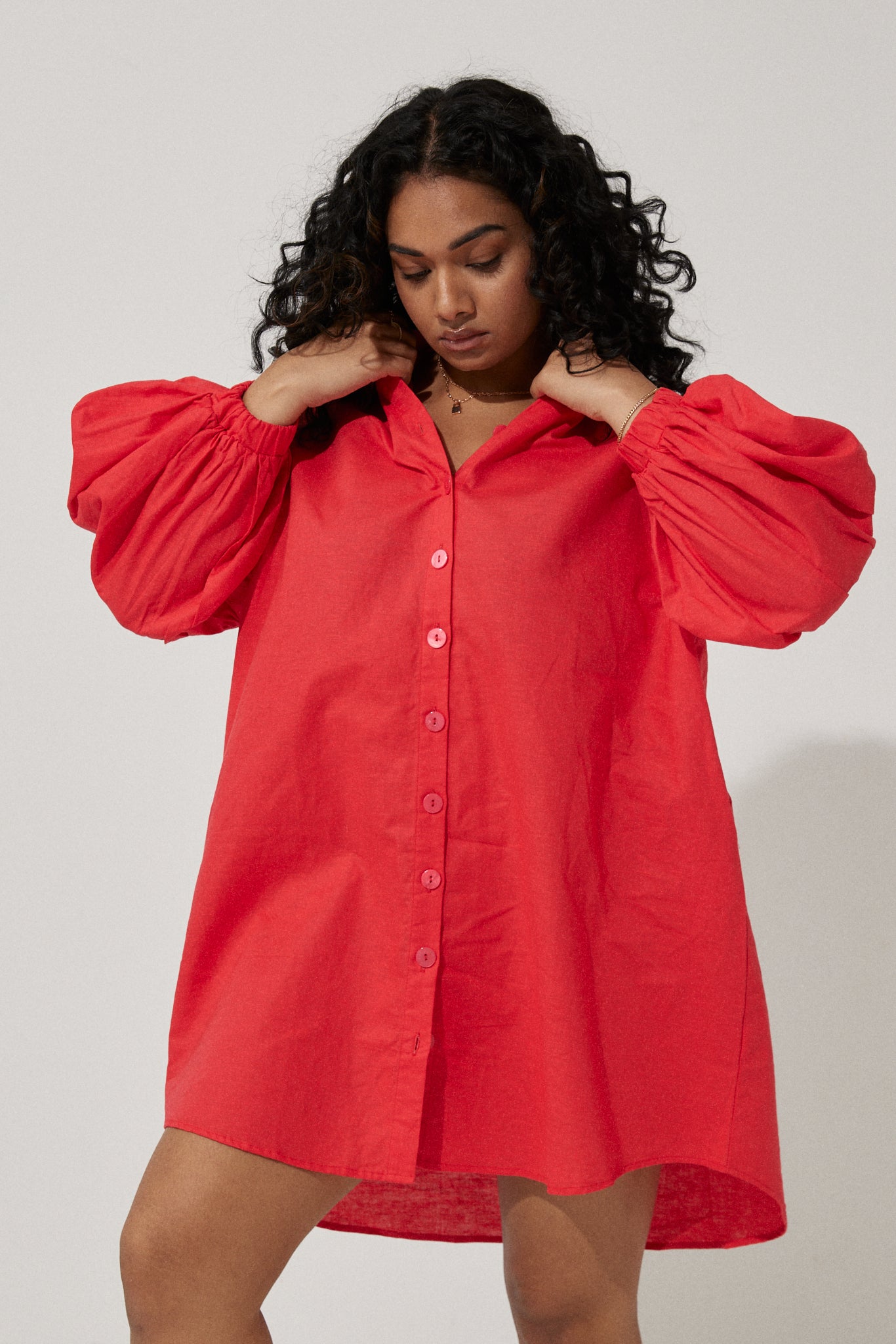 Havana Smock Dress - Red