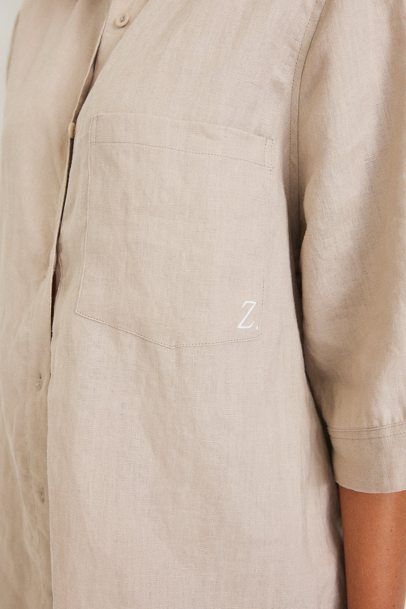 Rahni Linen Shirt - Stone