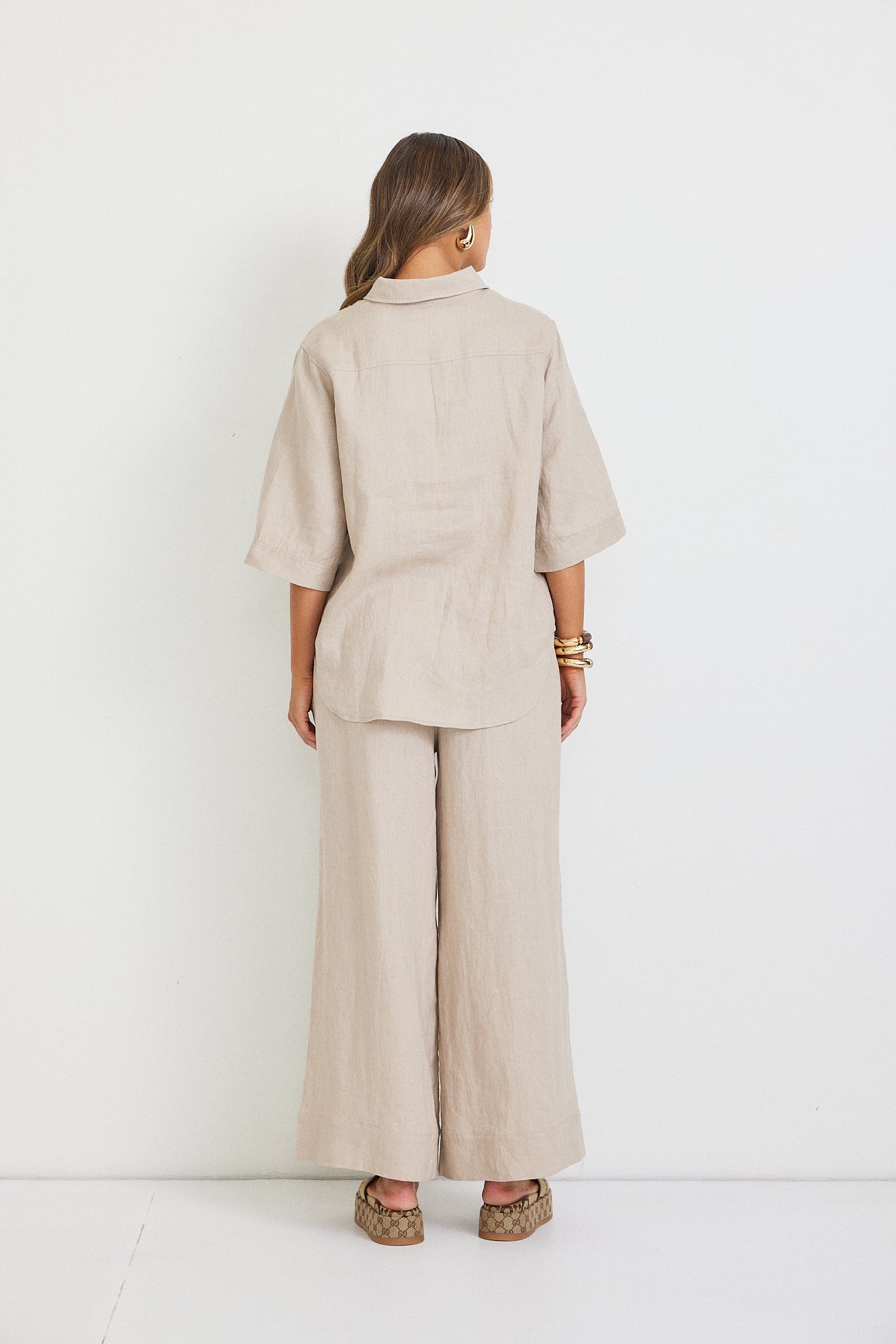 Rahni Linen Pants - Stone