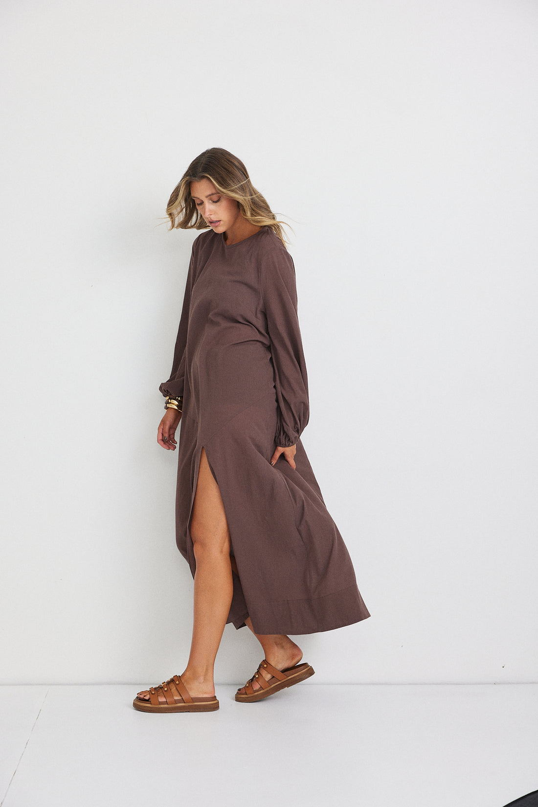 Hazel Maxi Dress - Brown