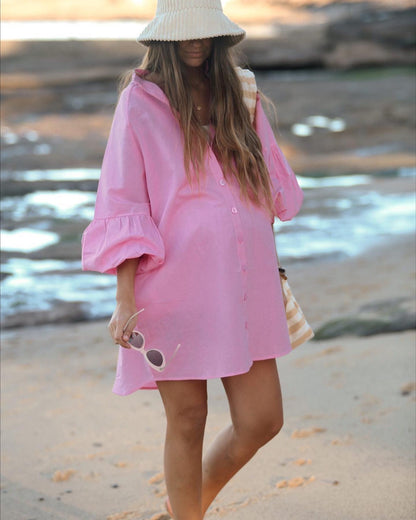 Havana Smock Dress - Pink